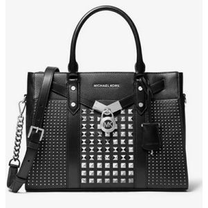 MICHAEL KORS NOUVEAU HAMILTON STUDDED SATCHEL